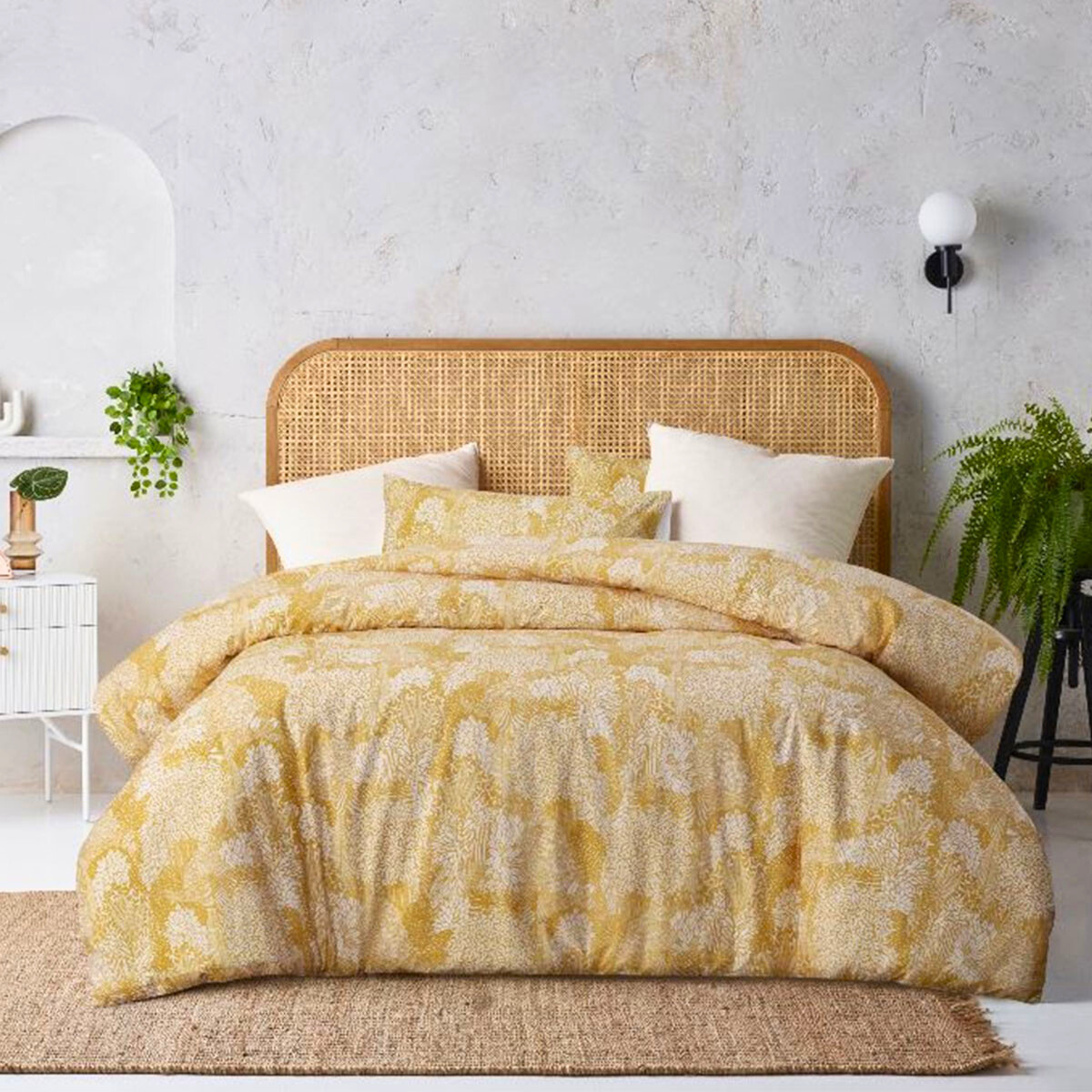 Ochre Botanical | Quilt Cover Set | Double