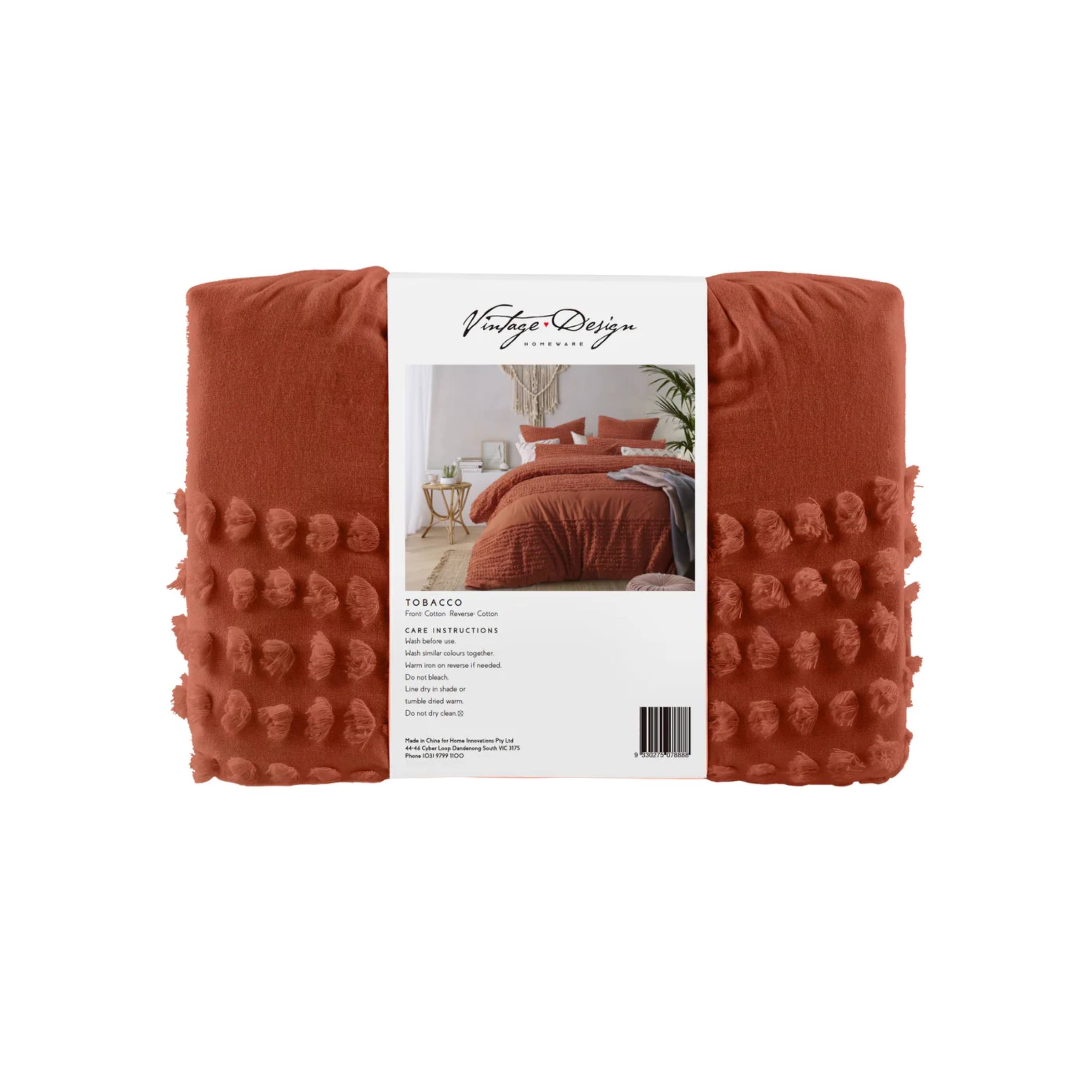 Sophisticated Betty Tobacco King Quilt Cover in Modern Decor