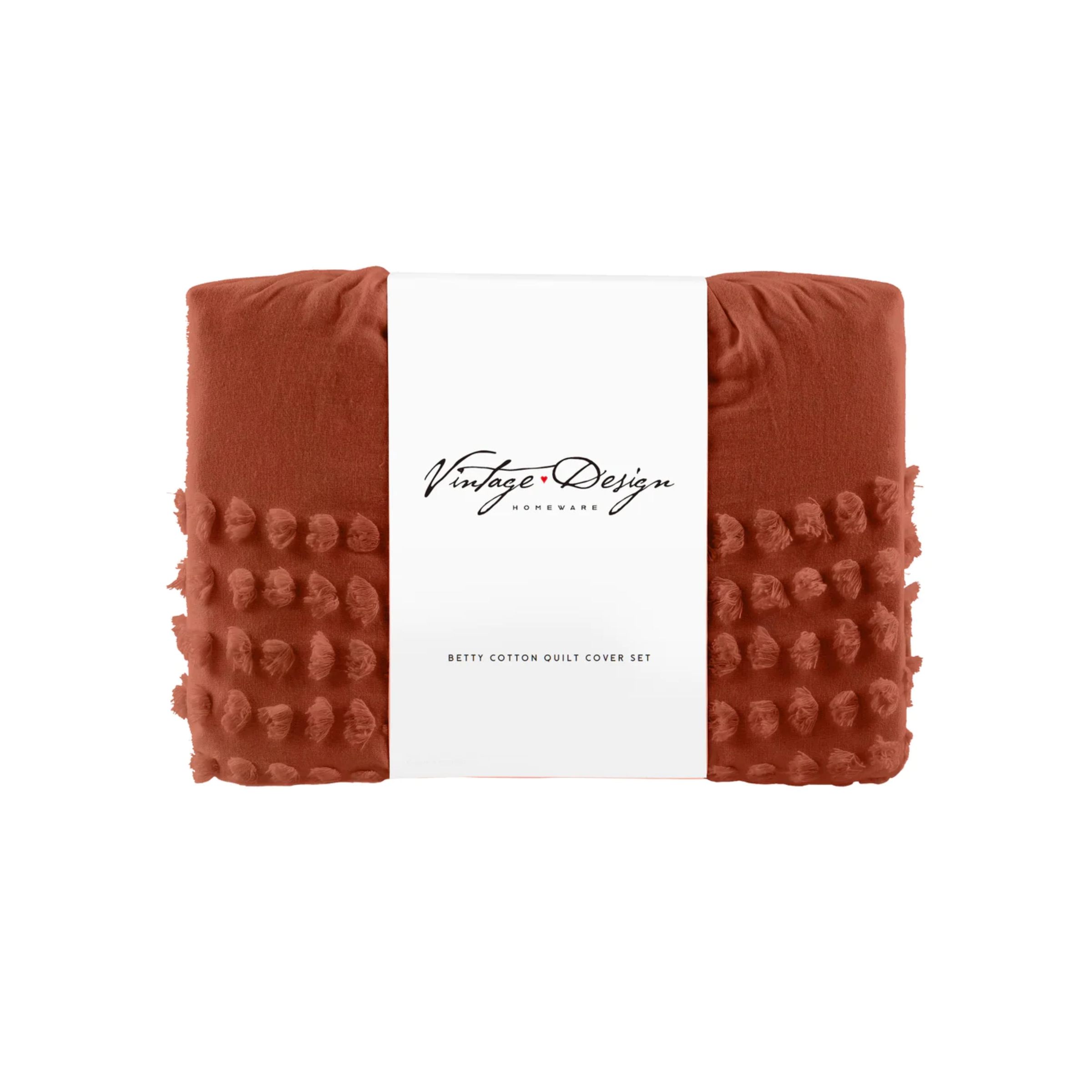 Comfort Meets Style in Betty Tobacco King Size Quilt Cover
