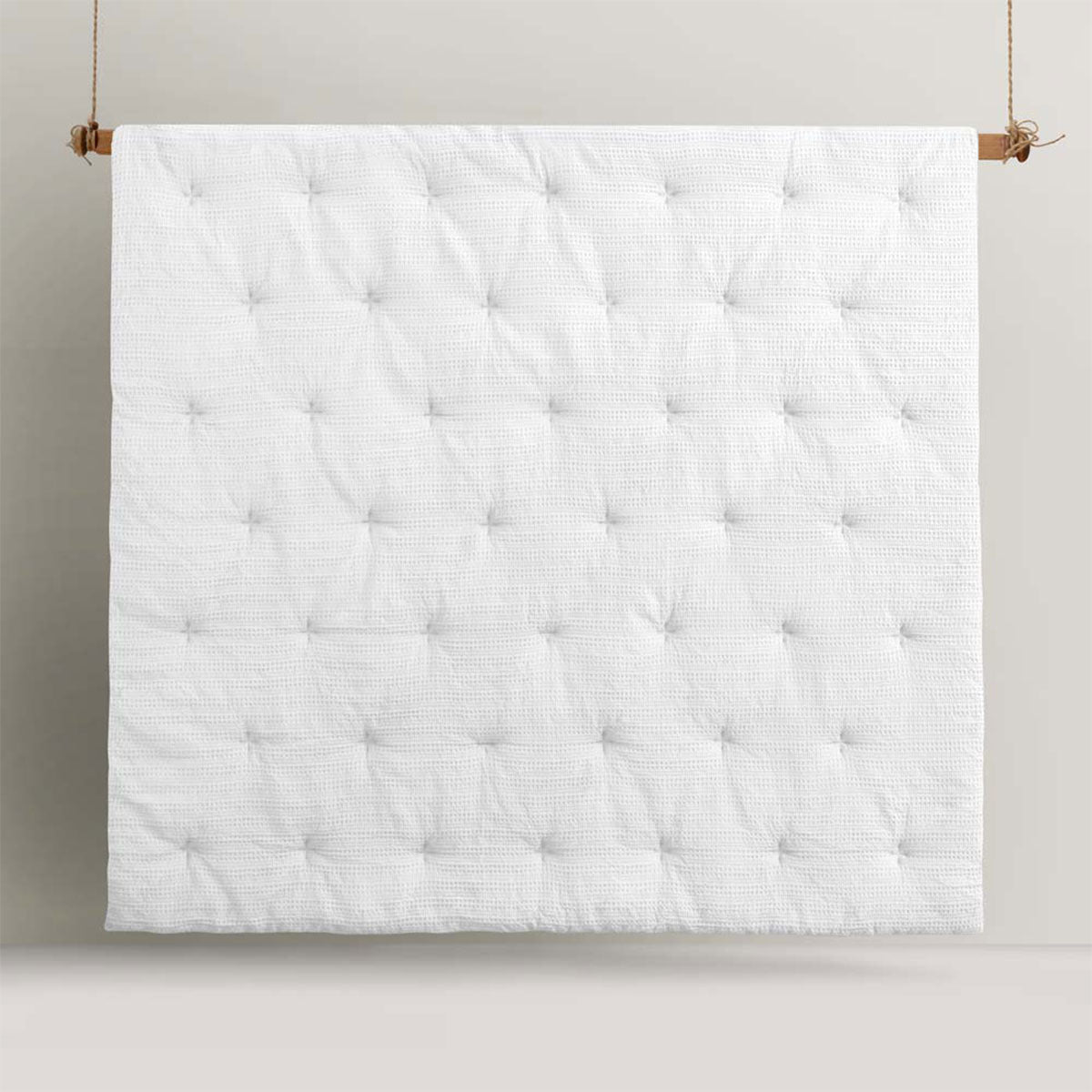 White Waffle | 3 Piece Comforter Set | King