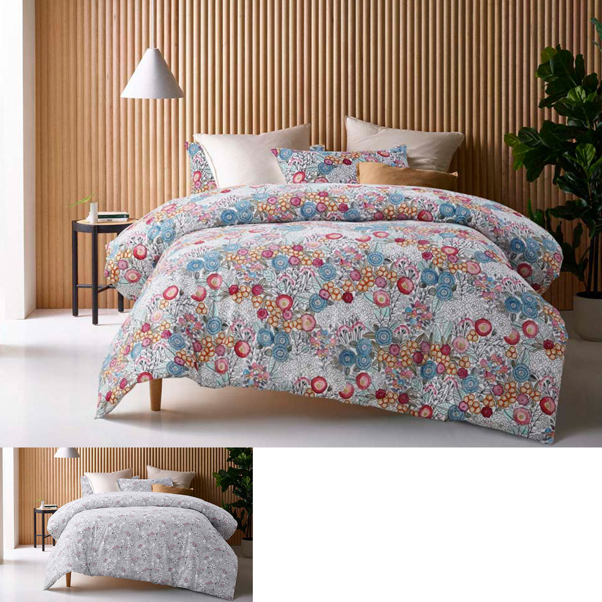 Amara | Reversible Quilt Cover Set | Queen