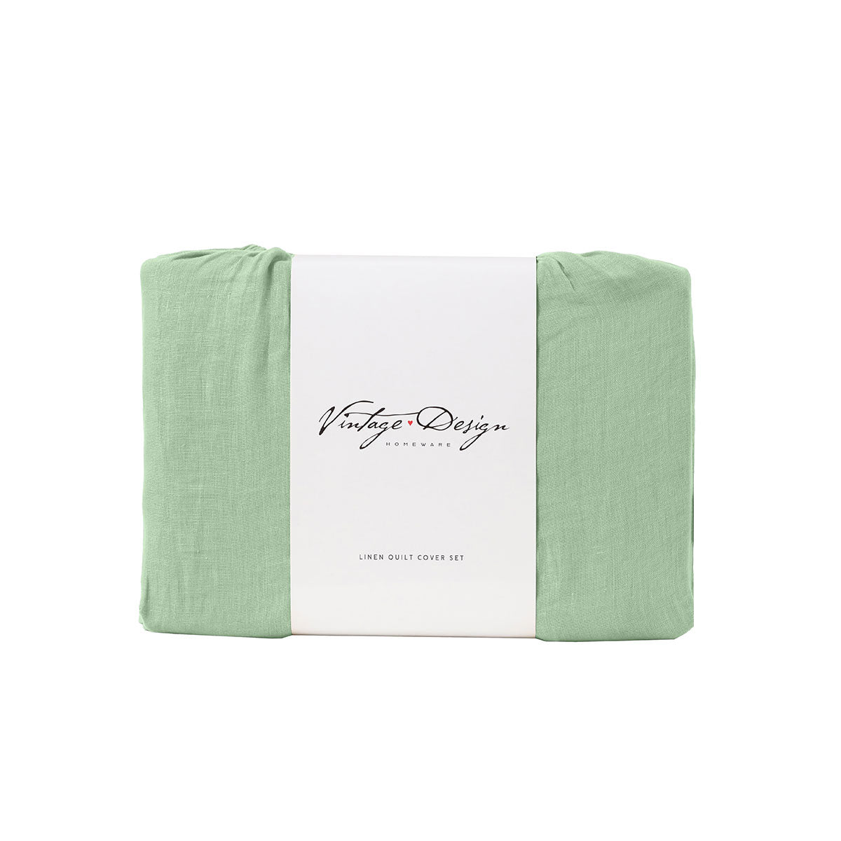 Pistachio French Linen Quilt Cover Set | King