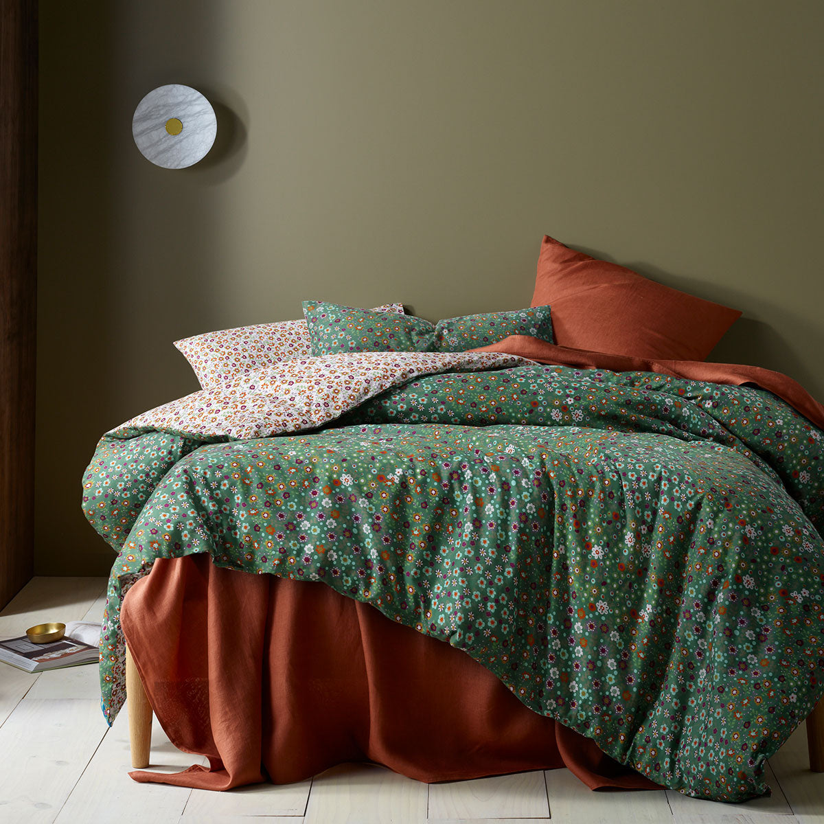 Green | Quilt Cover Set | Queen