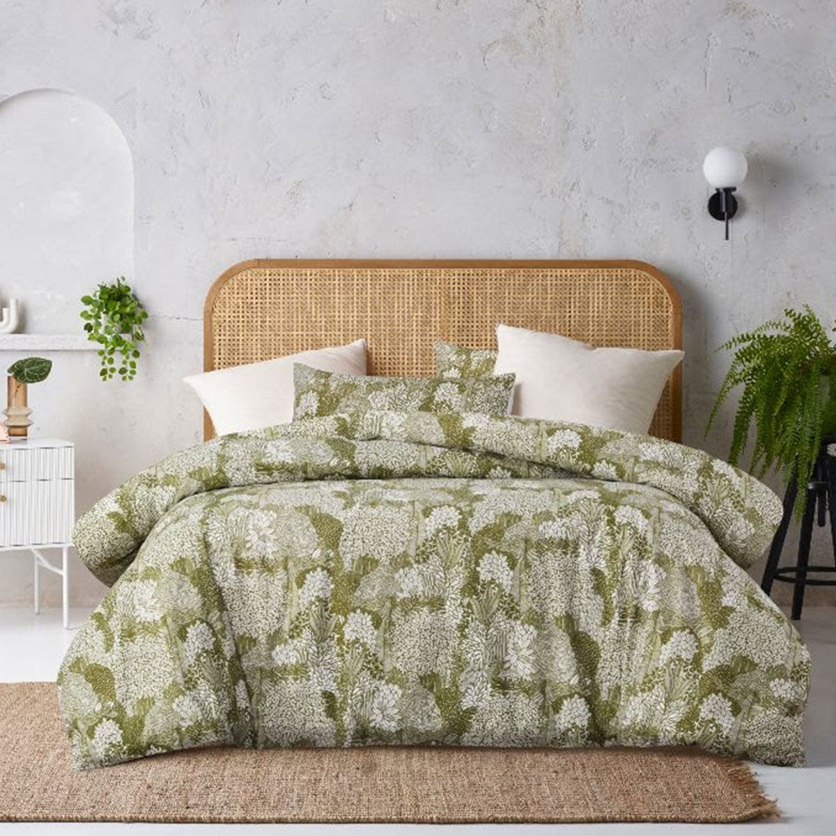 Otway Moss Green | Quilt Cover Set | Double