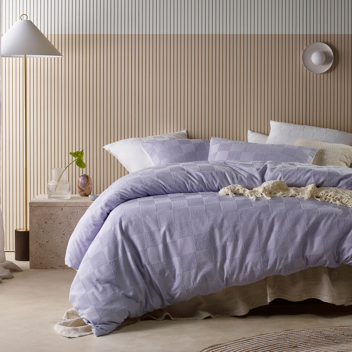 Lilac Chenille | Quilt Cover Set | Queen
