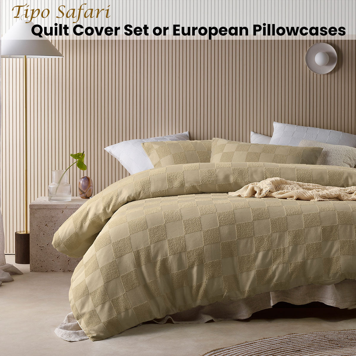 Safari | Chenille Quilt Cover Set | Single