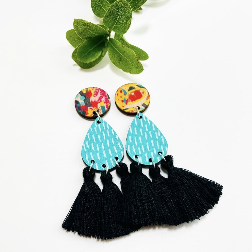 Bebe Drop Earrings - Skyfire-The Mountain Merchant