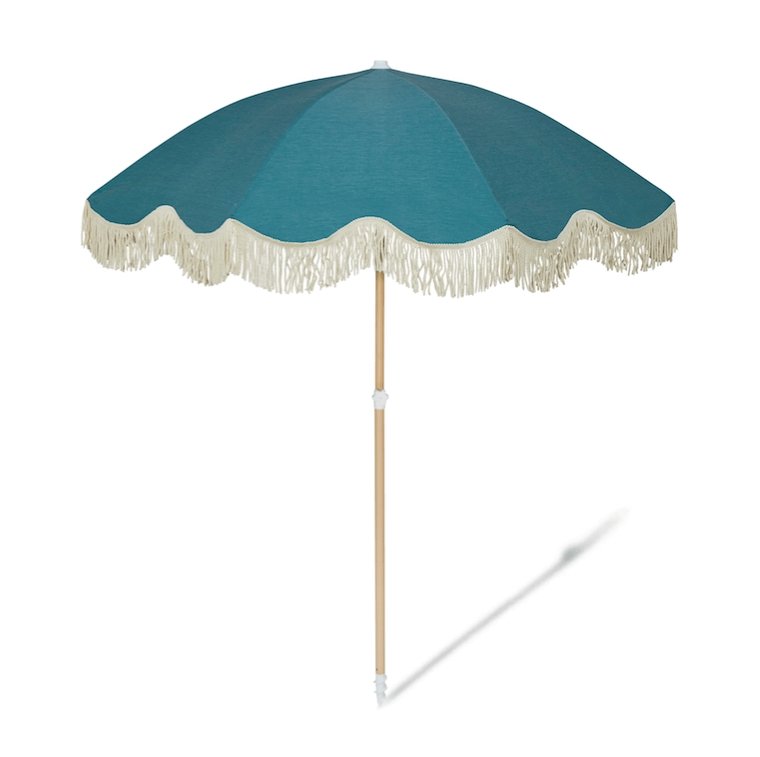 Teal Beach Umbrella -The Mountain Merchant -Salty Shadows