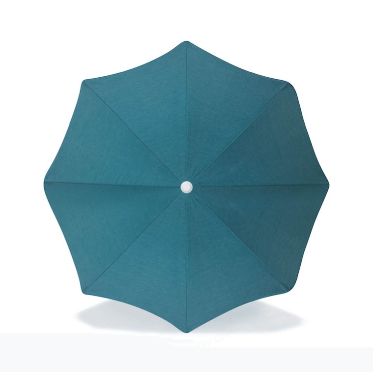 Teal Beach Umbrella -The Mountain Merchant -Salty Shadows