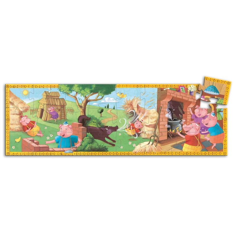 The 3 Little Pigs - 24 Piece Silhouette Puzzle -The Mountain Merchant -Kaleidoscope