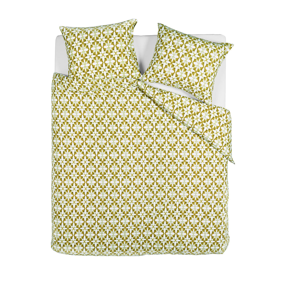 Mae Green Seersucker | Quilt Cover Set | Queen