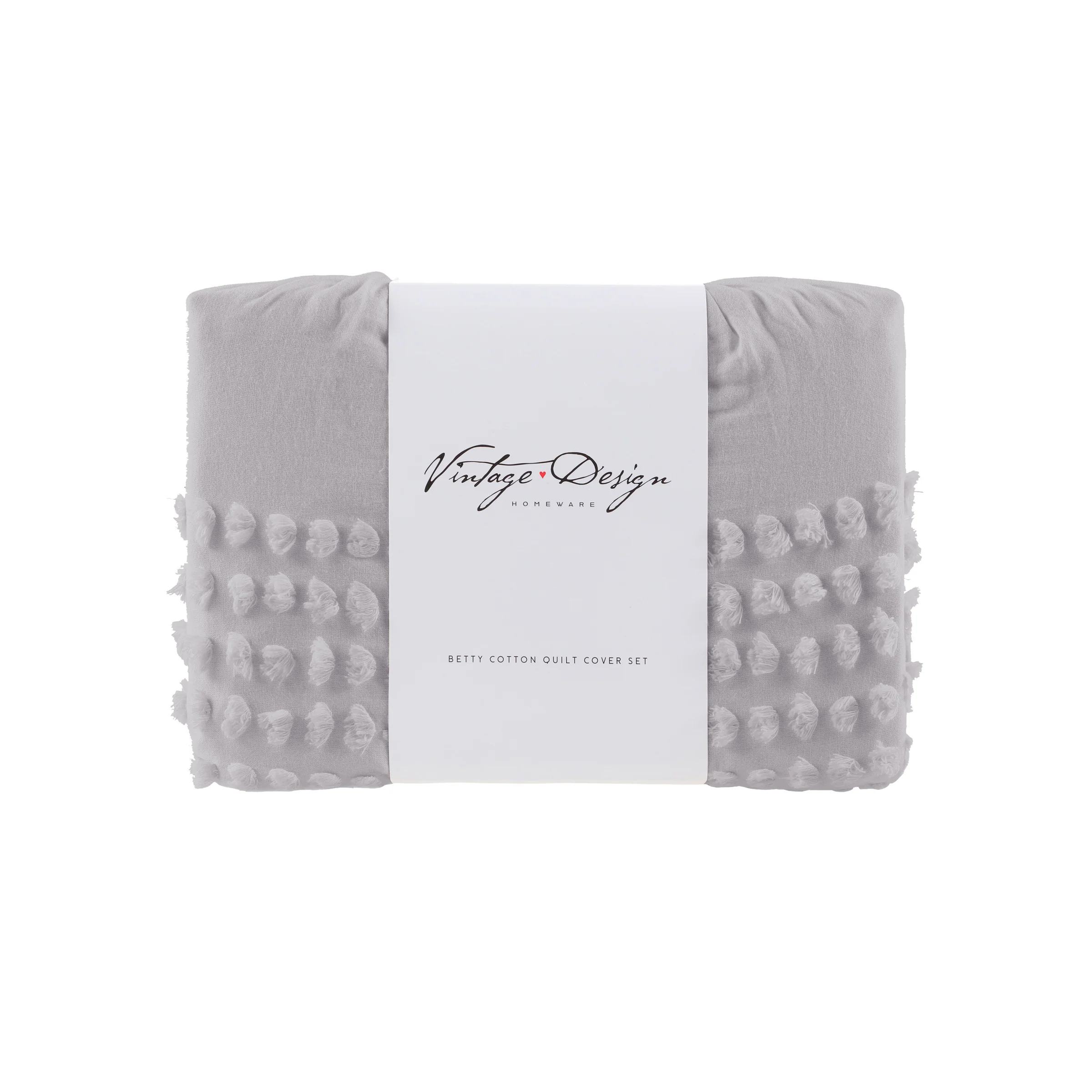 Contemporary Betty Silver King Quilt Cover in Stylish Bedroom