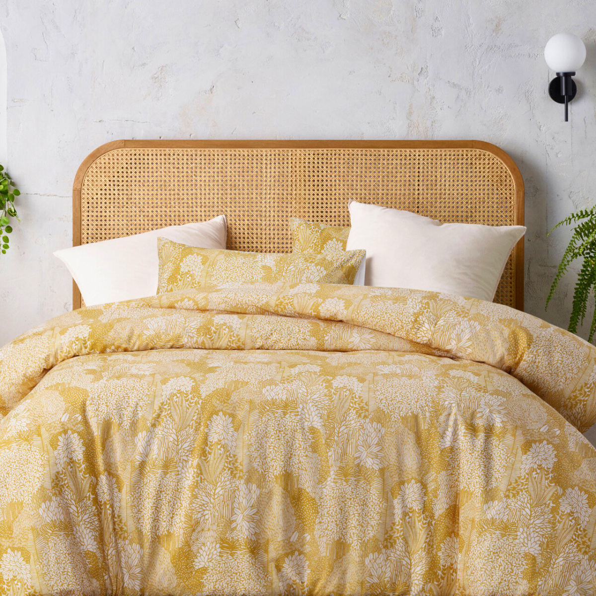 Ochre Botanical | Quilt Cover Set | Double