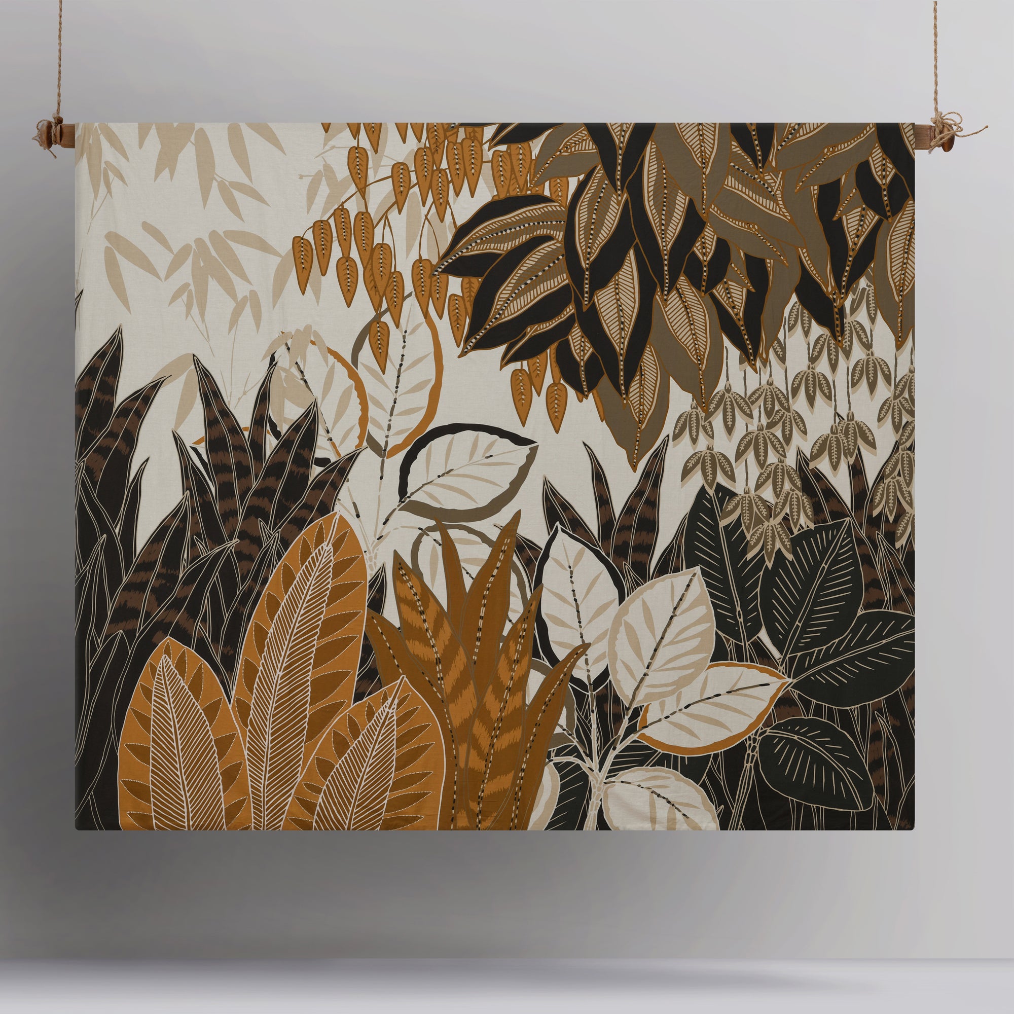 Botanical Queen Bed Cover Set, Infusing Serenity into Bedroom Spaces