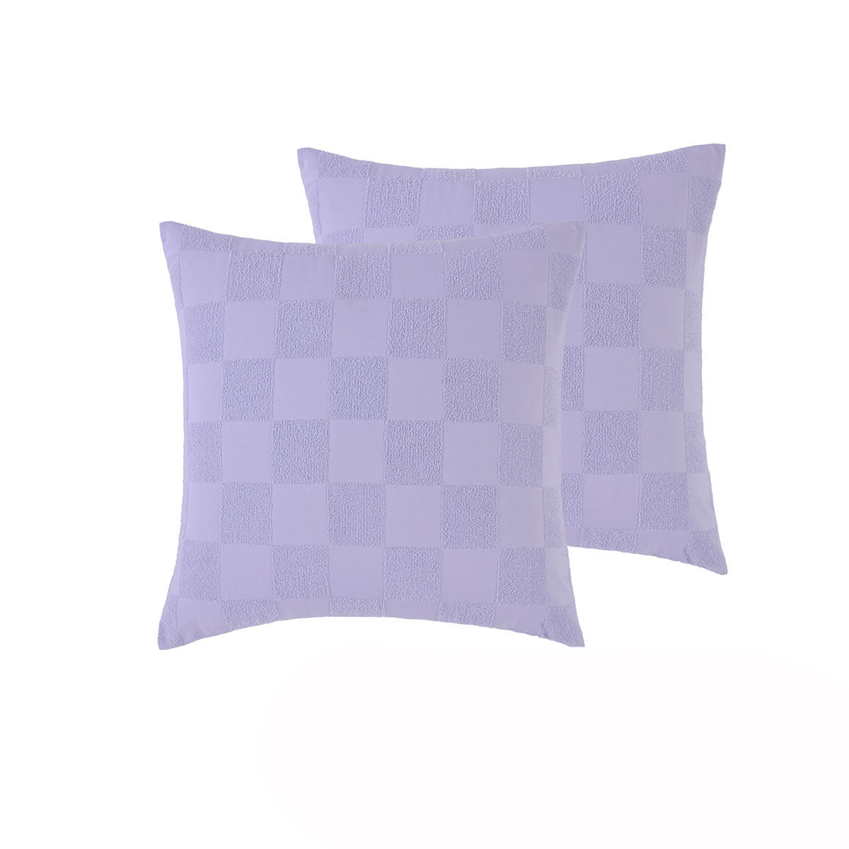 Lilac | Chenille European Pillowcases | Pair