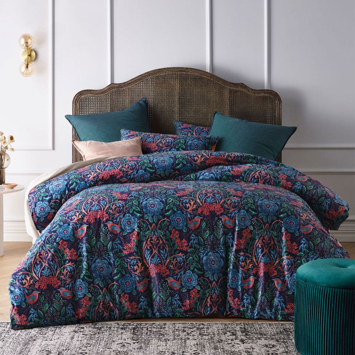 Canterbury | Velvet Quilt Cover Set | Queen