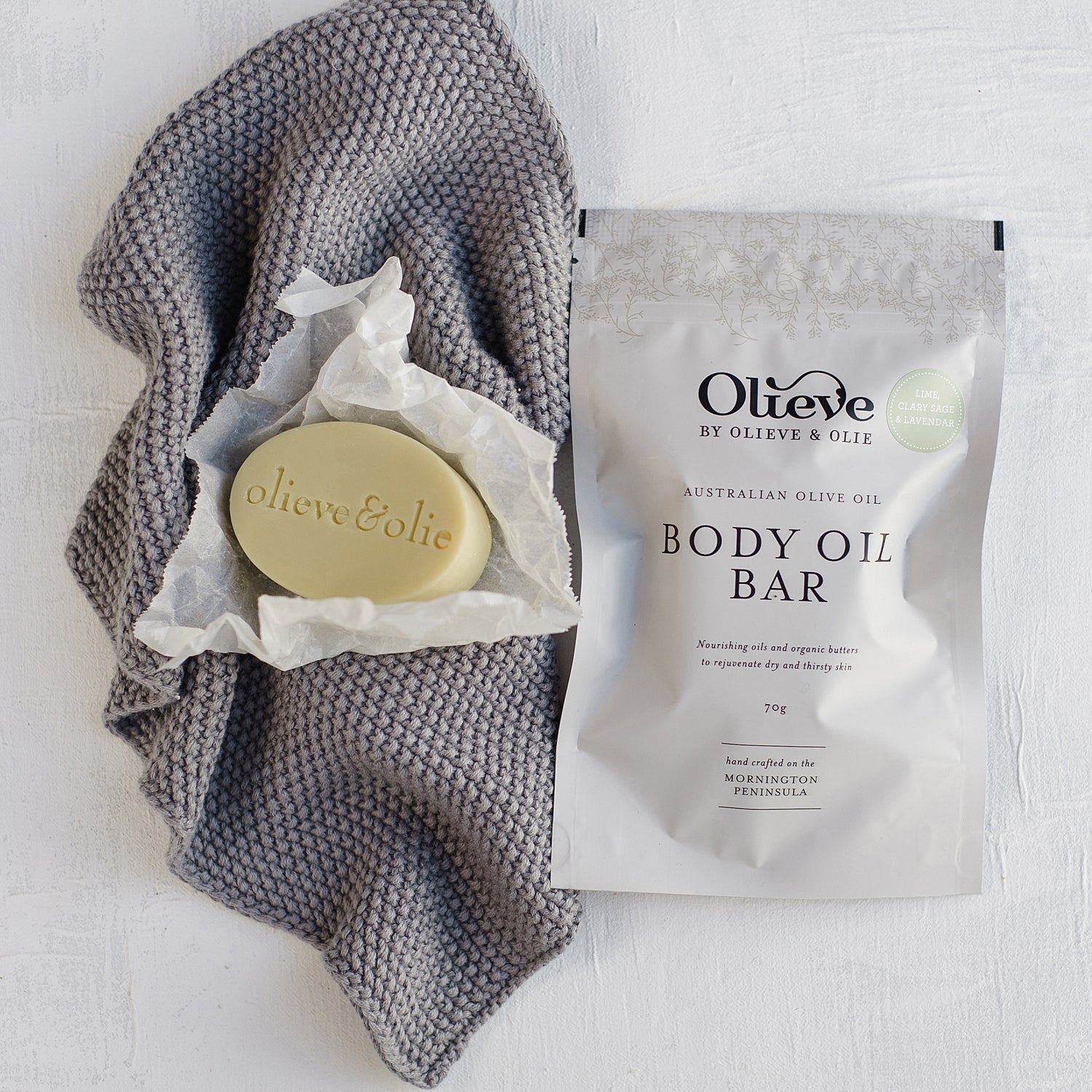 Body Oil Bar - Lime | Clary Sage | Lavender-The Mountain Merchant