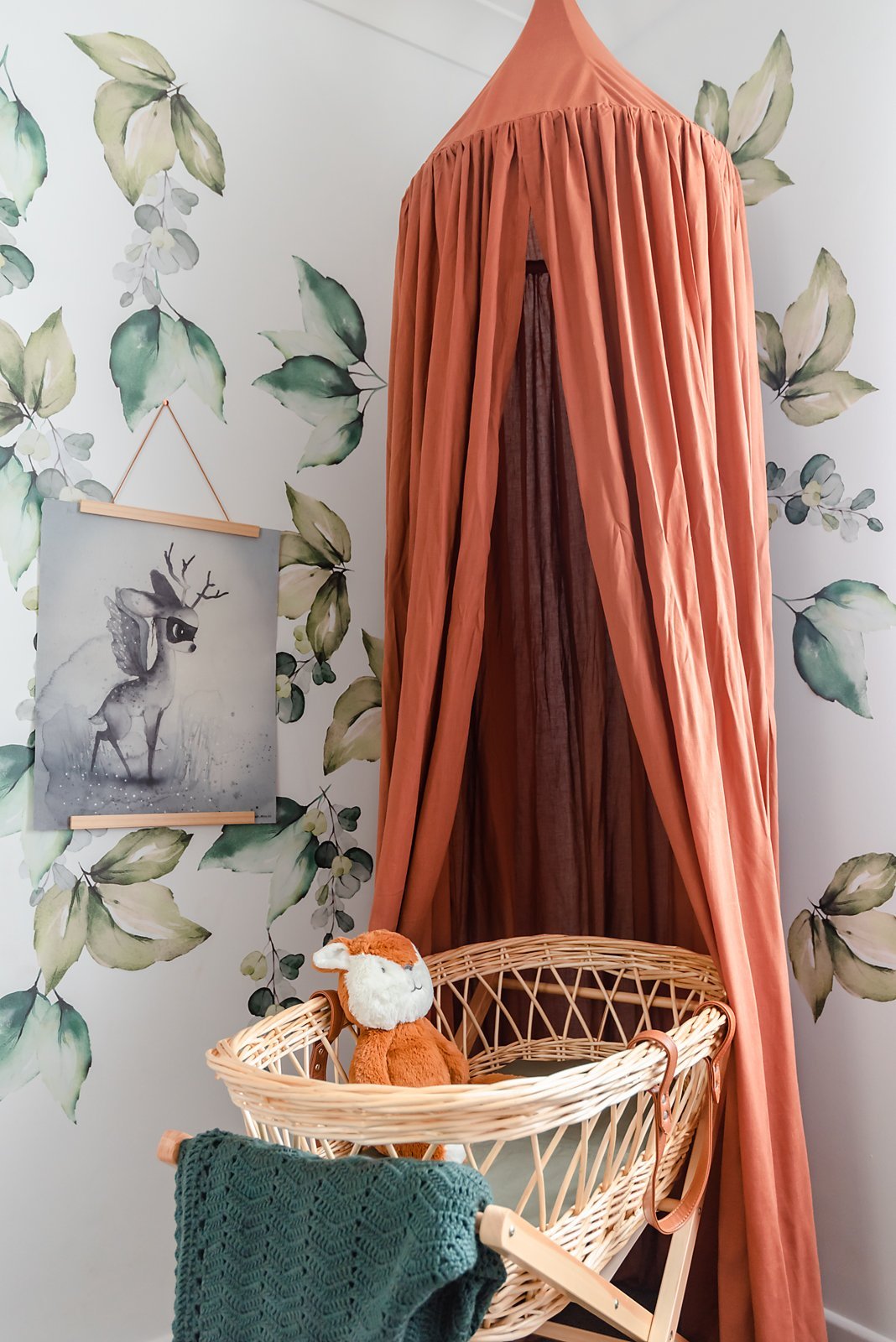 Boho Linen Canopy - Cinnamon-The Mountain Merchant