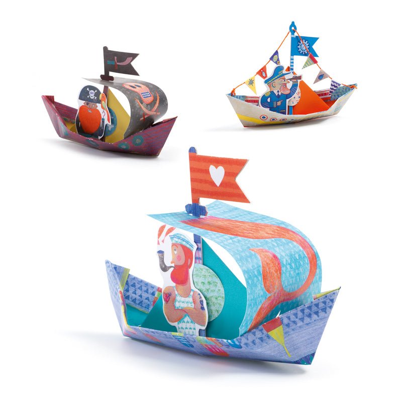 Floating Boats Origami -The Mountain Merchant -Kaleidoscope
