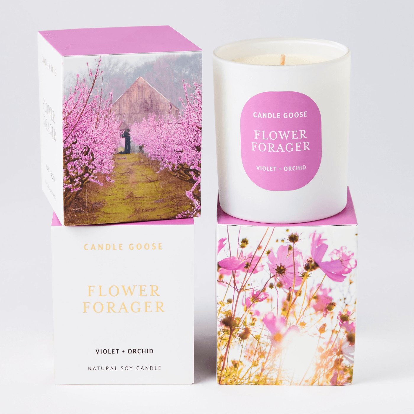 Flower Forager Hand Poured Soy Wax Candle - 300g -The Mountain Merchant -Candle Goose