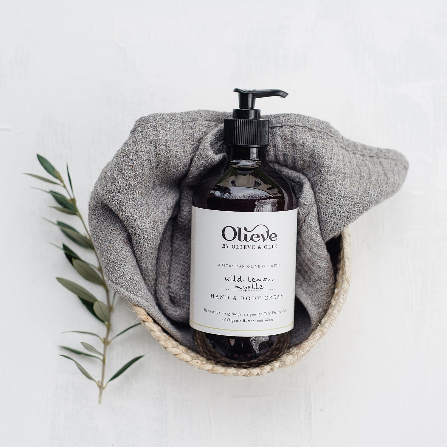 Hand + Body Cream - Wild Lemon Myrtle -The Mountain Merchant -Olieve & Olie