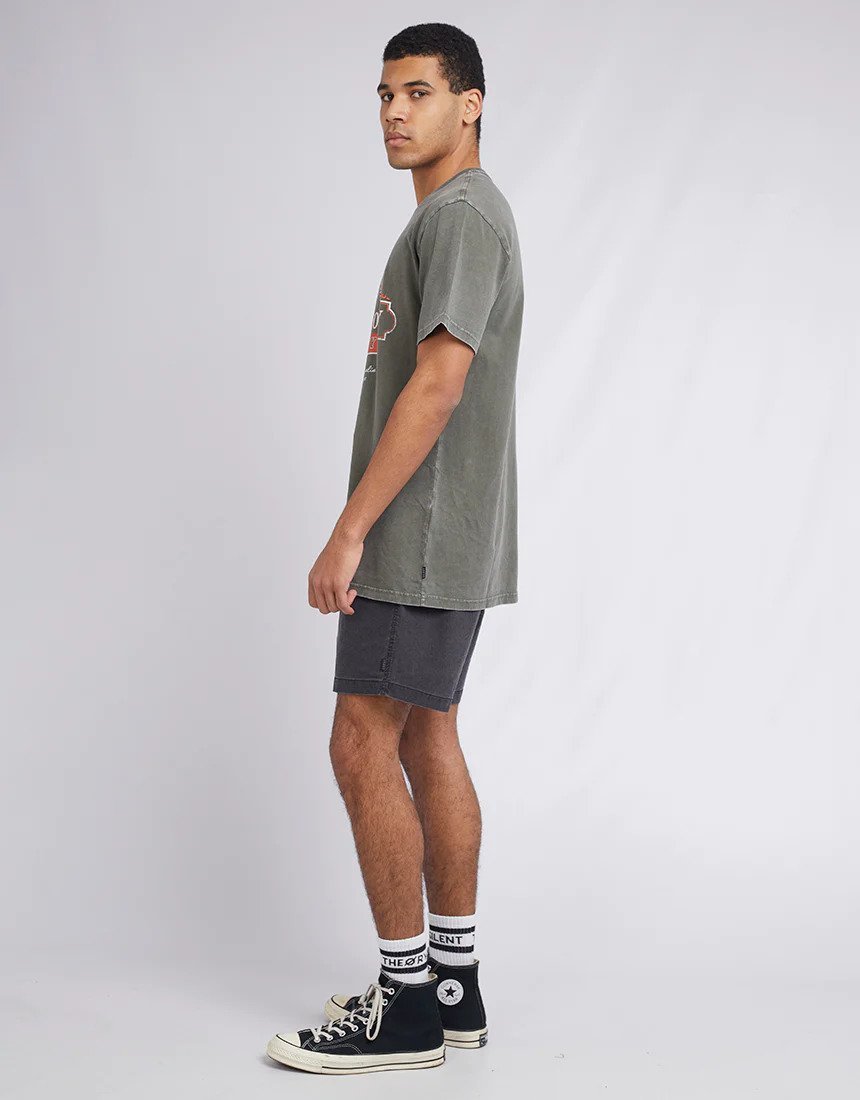 Mens Casual T-shirt -Left For Dead Tee - Khaki -The Mountain Merchant -Silent Theory