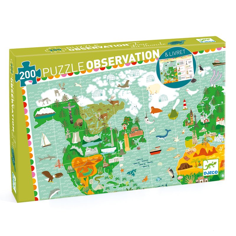 Monument Of World - 200 Piece Observation Puzzle -The Mountain Merchant -Kaleidoscope