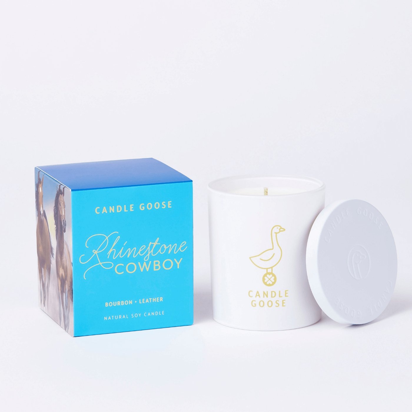 Rhinestone Cowboy Hand Poured Soy Wax Candle - 300g -The Mountain Merchant -Candle Goose