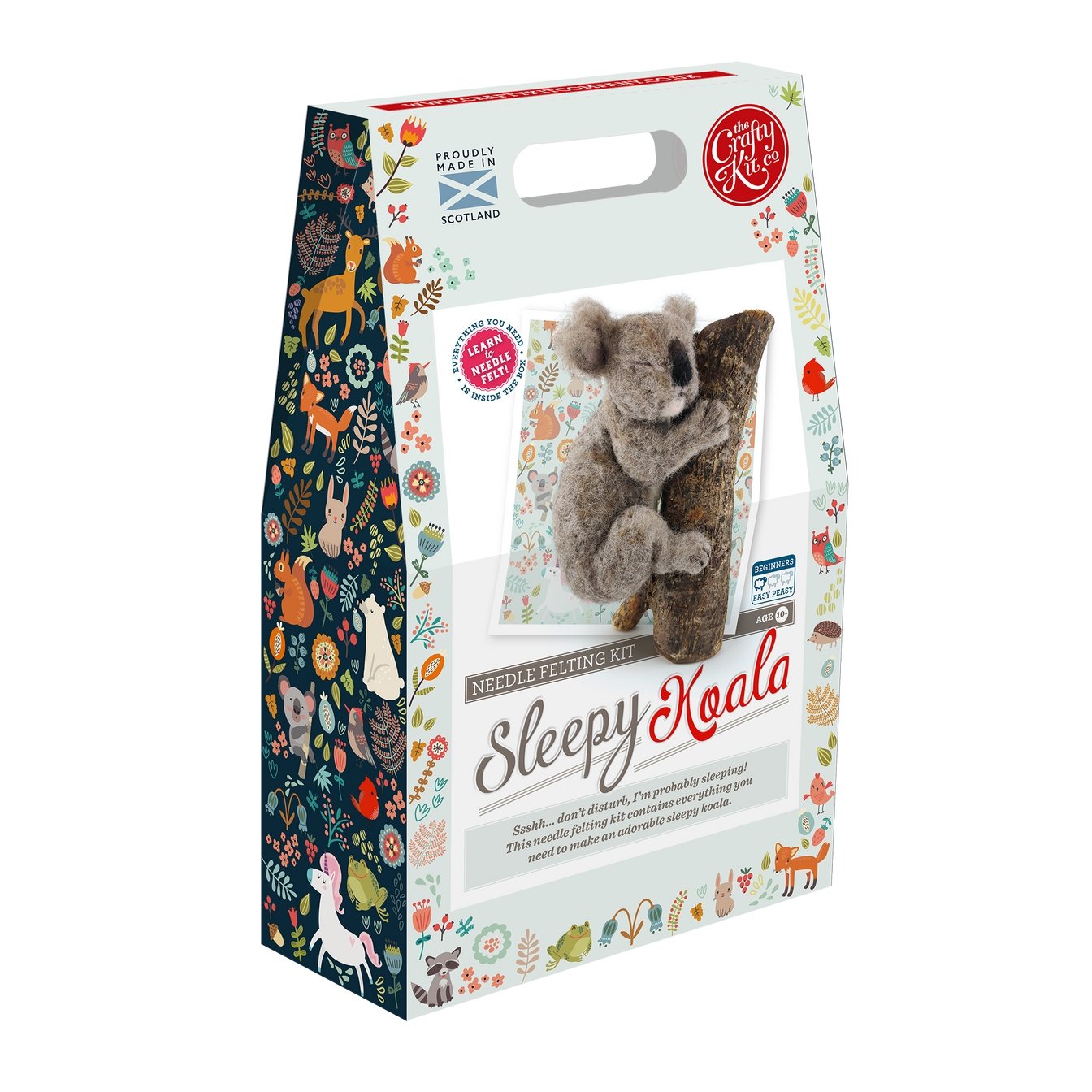 Sleepy Koala Crafty Needle Felt Kit -The Mountain Merchant -Bright Wonders