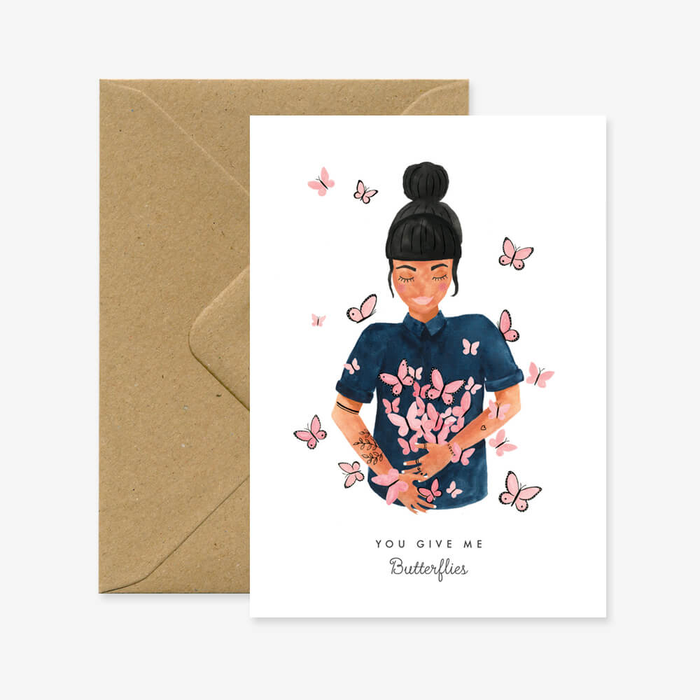 You Give Me Butterflies Card -The Mountain Merchant -Curated Group
